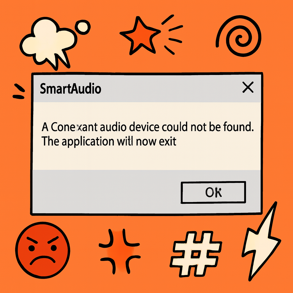 No momento, você está visualizando Erro Conexant Audio Device Could Not Be Found. Resolva Agora!